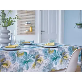 Annimuck sander + Wunderschöner Tischläufer Jane aqua blau 50x140 cm von Sander