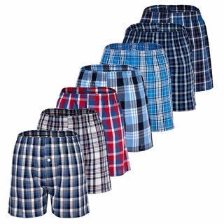 YOURBASICS Jungen Web-Boxershorts, 7er Pack - American Boxer-Shorts, gemustert, Spar-Pack