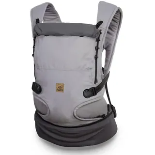 Ruckeli NEO Babytrage, Farbe: Smoky Grey – Mit innovativen Magnet-Schnallen & integriertem Hüftsitz – Ergonomisch & Atmungsaktiv – Nachhaltig produziert in Tschechien – Ab Geburt