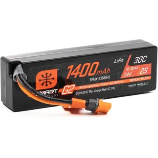 Spektrum Lipo Akku 7,4v 1400mAh 2S 30C Smart G2 IC2 Stecker RC Fernsteuerung