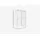 BuyLando Shop rechts 80 195 Silber/Transparent inkl Duschtasse