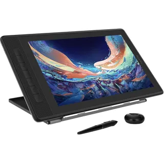 HUION Kamvas Pro 13 2.5K Grafiktablett mit Display, 13,3 Zoll Drawing Tablet, Dital Zeichentablett mit verstellbarem Ständer, Grafik Tablets ideal für Heimarbeit und Fernunterricht