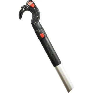 Hook & Moor Teleskop Bootshaken 1,8 m Schwarz/Grau