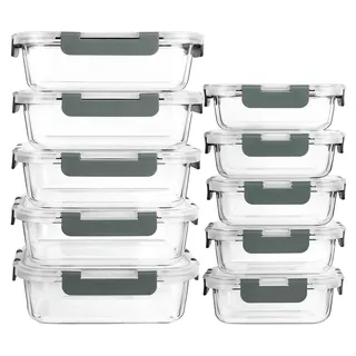 M MCIRCO Glas-Frischhaltedosen Set 20 tlg. 370+1040