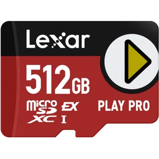 Lexar PLAY PRO MicroSDXC Speicherkarte 512GB SD7.1 (600/900 MB/s)