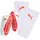 Sleeve Schienbeinschoner Weiß/Rot L