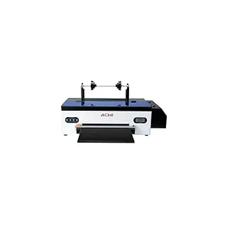 CNCZONE DTF-Druckerrolle und -blatt, 2-in-1, Wärmeübertragung, 100 m PET-Rollfolie, direkt auf Film-T-Shirt-Drucker, 500 ml CMYKW (1390, 100 m Film, 250 ml Tinte)