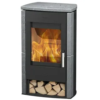 Fireplace Kaminofen Brasil  (6,2 kW, Raumheizvermögen: 108 m3, Material Verkleidung: Speckstein, Schwarz)
