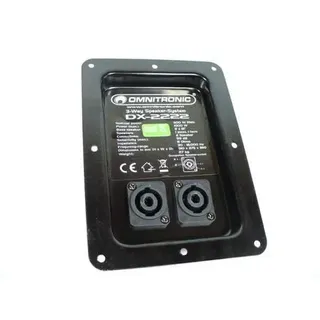 Omnitronic Frequenzweiche DX 2222 mit Speakon Anschlußfeld