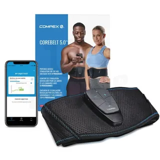 Compex Corebelt 5.0 Bauch- und Rückentrainer Set S/M Schwarz