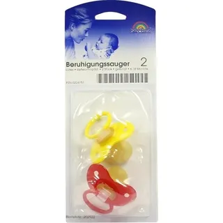 Baby Frank Kieferorthopädische Form Latex Gr. 2 2 Stk. gelb/rot