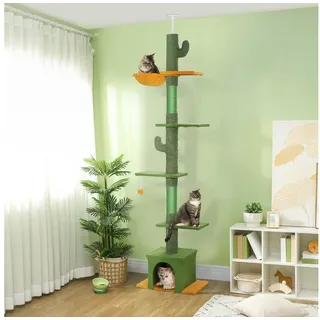 PawHut Kratzbaum Deckenhoch 230-275 cm grün