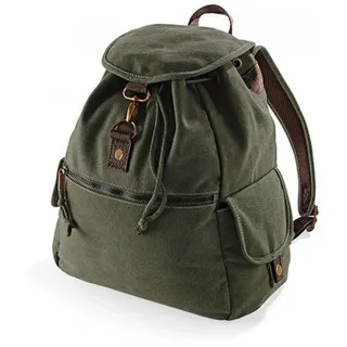 Quadra Vintage Canvas Backpack - Grün