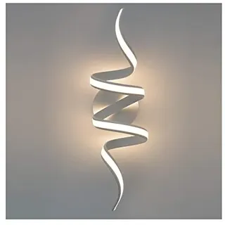 KosiLight - Weiße LED-Kräusel-Band Wandleuchte - Kauai - Weiß - 1450 lm - Metall und Aluminium - IP20 - A