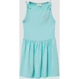 s.Oliver Ausgestelltes Kleid mit Knotendetail und Stickerei - 116