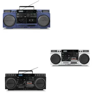 Medion LIFE® P66538 Retro-Boombox silber
