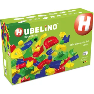 HUBELINO Kugelbahn Bahnelemente-Set 128-tlg 420381