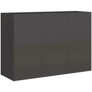 vidaXL Pflanzkübel 120 x 40 x 80 cm Schwarz