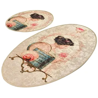 Badteppich Set 2-teilig Damen