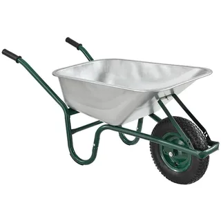 Juskys Schubkarre Garden 100 L Silber