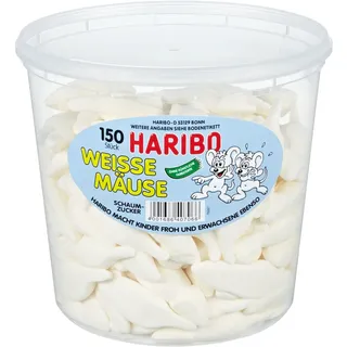 HARIBO WEISSE MÄUSE 1050,0 g, 150 St.