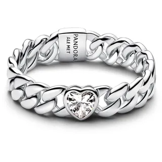 Pandora 194386C01 Kettenring für Frauen mit Herz Silber 58/18,5