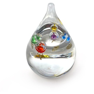 Freistehendes Galileo-Thermometer in Tropfenform