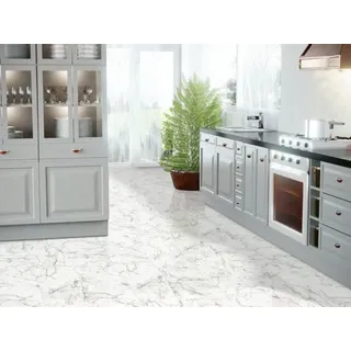 JANGAL Glanzlaminat Jangal 2921 Glanz Carrara Marmor (810x400) Stone Line 8mm Fliese