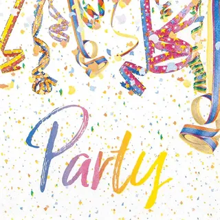 Home fashion Lunchservietten „Colourful Party“, 33x33 cm, 3-lagig, Home Fashion®, 20 Stück