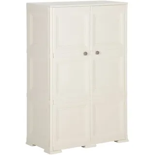 vidaXL Kunststoffschrank 0,79 x 0,43 x 1,25 m creme