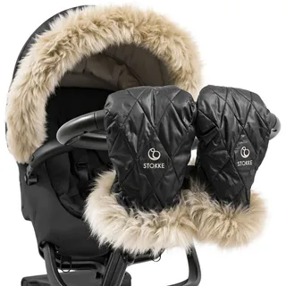 Stokke Kinderwagen-Sitzauflage Winter Kit für den Kinderwagen Xplory X, Wärmt Ihr Kleines auf skandinavische Art schwarz