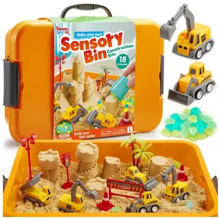 Klever Kits Kreativset Magic Sand Set Spielsand Baustelle Kinder Koffer Spielsand