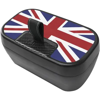 FDAIUN Mittelkonsole Aufbewahrungsbox Armlehne Organizer Tray für Mini Cooper S F65 F66 2024 2025 Automatikgetriebe Zubehör Ablagefach in der Mittelkonsole Mini Zubehör (Rot Blau)