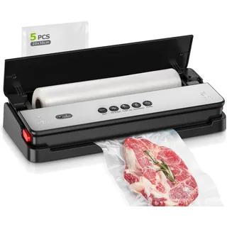 BONSENKITCHEN Vakuumiergerät für Trocken und Feucht inkl. Beutel Cutter