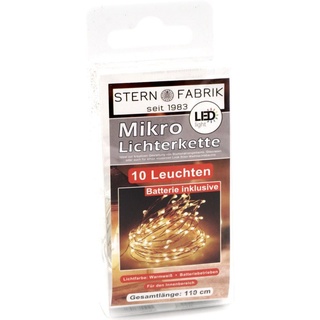 LED Lichterkette mit 10 Mikro LEDs, inkl. CR2032 Batterien