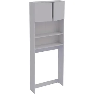 VCM Waschmaschinenschrank 70 x 182 x 21 cm Weiß
