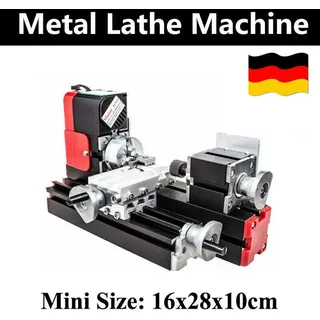 Mini Drehmaschine Metallbearbeitung Drehbank Machine DIY Model Tooling DC 12V