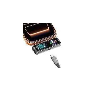 TWOPAN Magnetische tragbare iPhone-SSD für ProRes 4K 60fps Videoaufnahme, 512 GB externer Speicher für iPhone 17/16 Pro/Pro Max/iMac/MacBook, LCD-Display, USB-C PD 3.0 Port, integrierter Lüfter