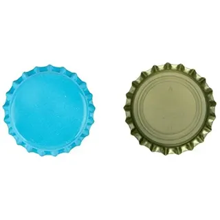 Kronenkorken zum Verschließen von handelsüblichen Mehrwegflaschen 100 Stück, hellblau, sauerstoffabweisend - Kronkorken - Bierkapsel