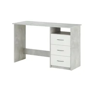 Bega Schreibtisch Adria beton optik/weiß matt