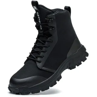 Rona Shoes Sicherheitsschuhe Arbeitsschuhe Stahlkappenschuhe Leichte Bequeme Sportliche Arbeitsschutzschuhe Herren Damen Armor Black EU 41 - 41 EU