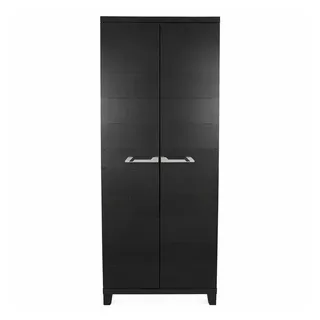 ONDIS24 Beistellschrank Kunststoffschrank Prime 88x66x40 cm schwarz abschließbar Kunststoffschrank Allzweckschrank mit 15kg Belastung pro Einlage 172 cm