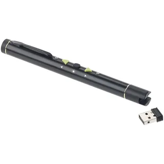Multimedia-Presenter mit grünem Laser-Pointer, Akku, 2,4-GHz-Funk