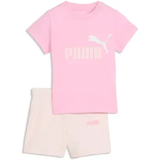 Puma Minicats Essentials T-Shirt und Shorts Set Kinder", rosa 2-4 M