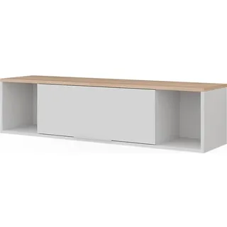 Vicco Wandregal Betti 120 x 30 x 30 cm Weiß/Sonoma