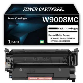 Hochleistungs-Tonerkartusche W9008MC Schwarz, kompatibel mit HP LaserJet Managed E50145dn MFP E52645DN E52645C Druckern mit Chip, HD-Druck,11000Page-1PCS