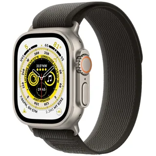 GPS+Cellular 49 mm Titaniumgehäuse, Trail Loop schwarz/grau M/L