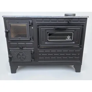 Homeparadise Grillkamin Outdoor Ofen Küchenofen Gartenofen Terrassenofen Holzofen Glastür