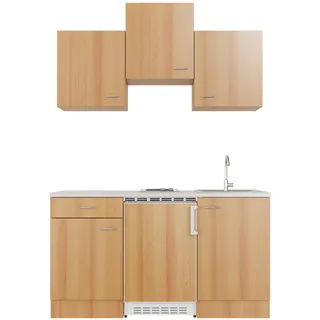 Modus Küchen Nano Buche 150 cm inkl. Einbaugeräte