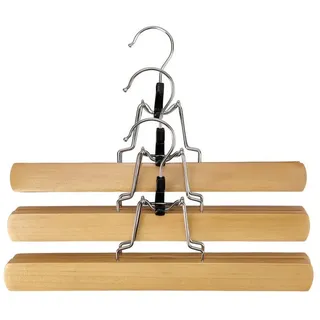 Trendline Hosenklemmbügel 3er Pack Holz natur - Trendline